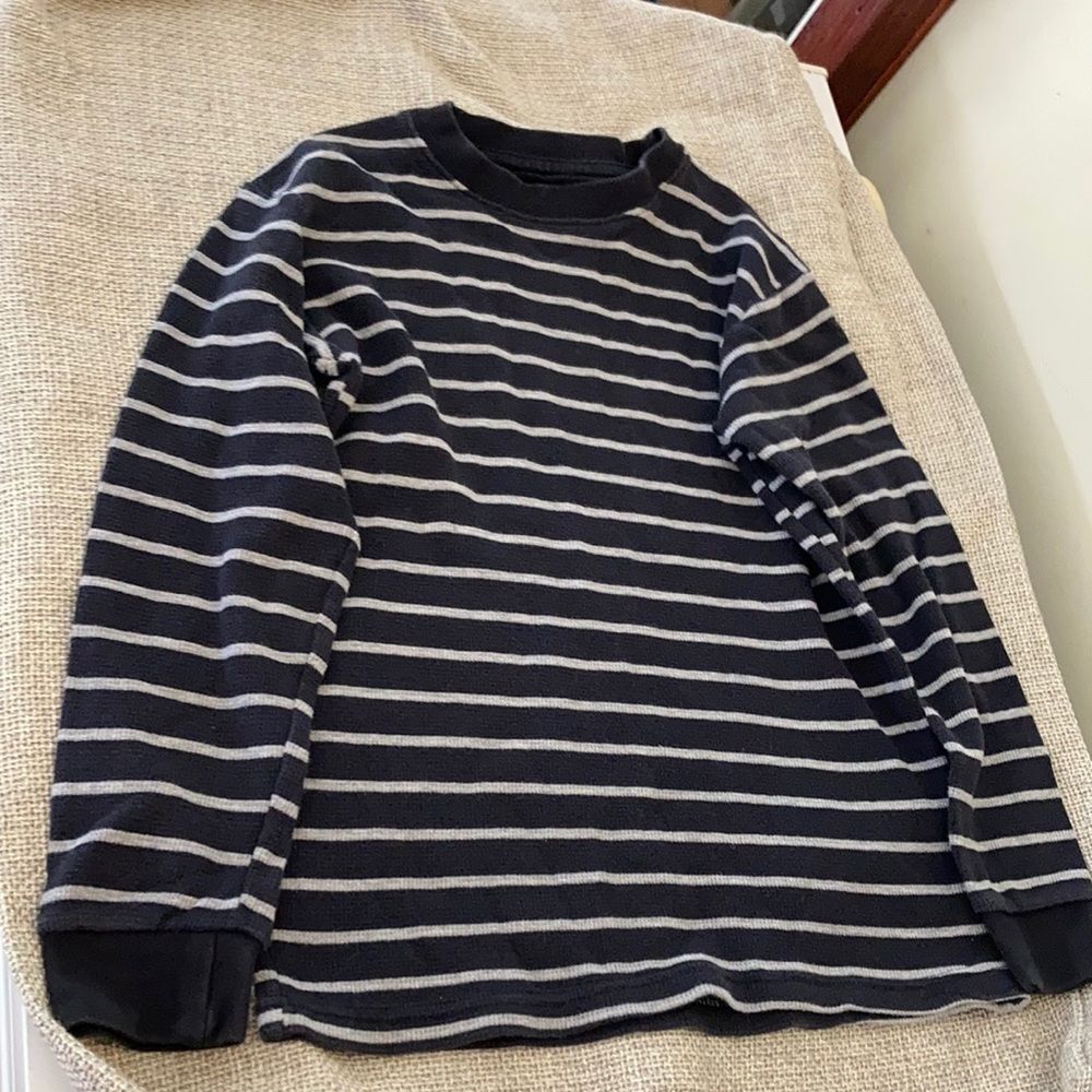 Galaxy cotton long sleeve tee shirt black and grey